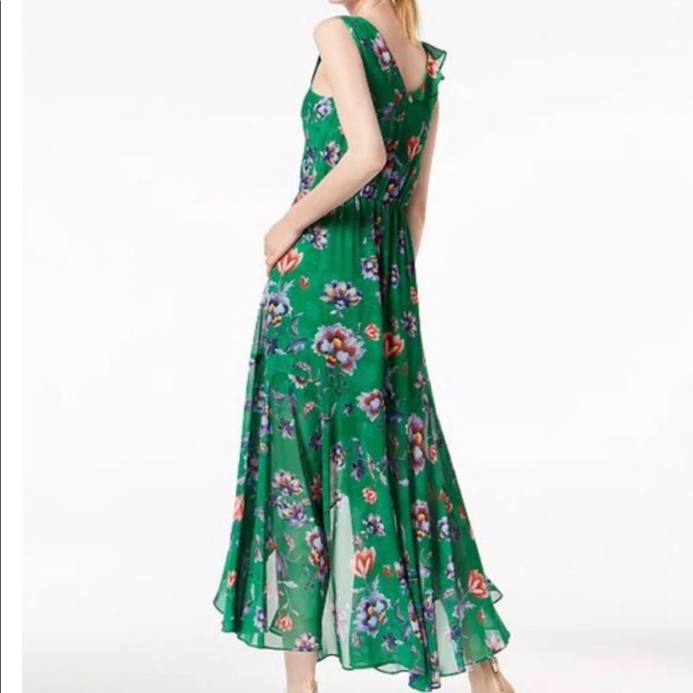 floral midi wrap dress
